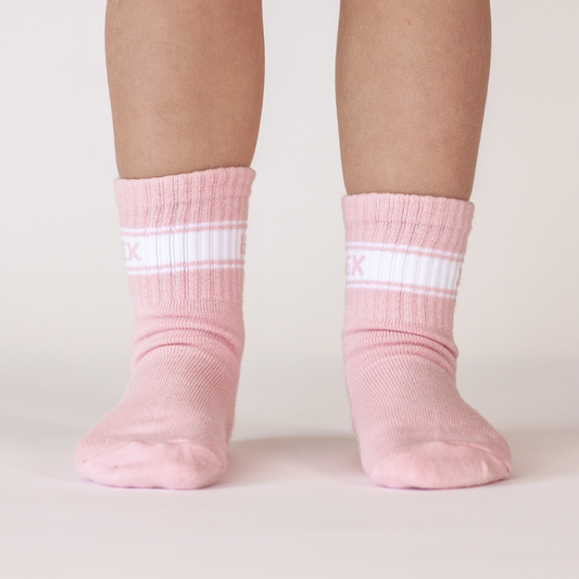 WANDER CREW SOCKS (DUSTY PINK)