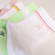 WANDER CREW SOCKS (RETRO PINK STRIPE)