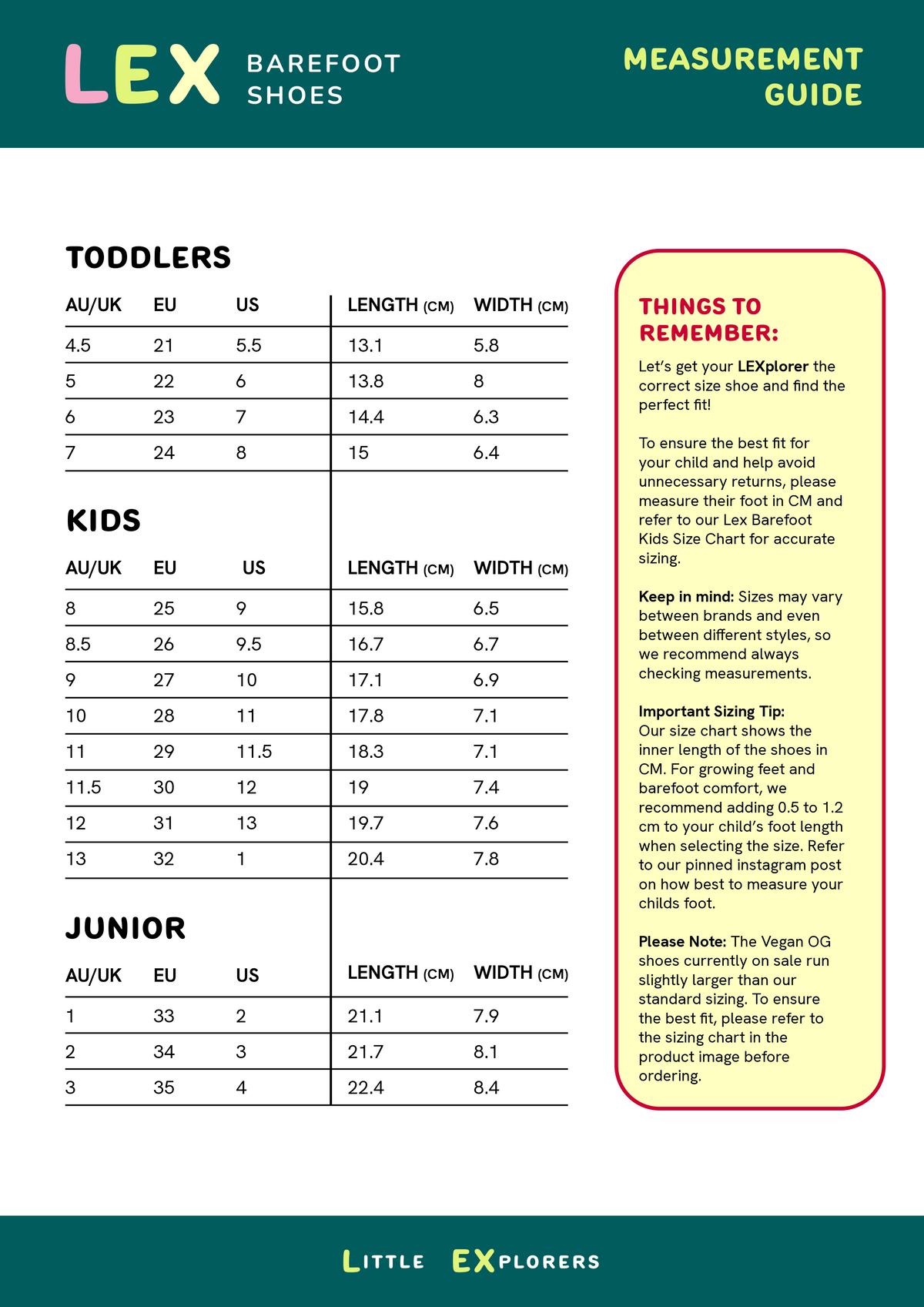 Size guide